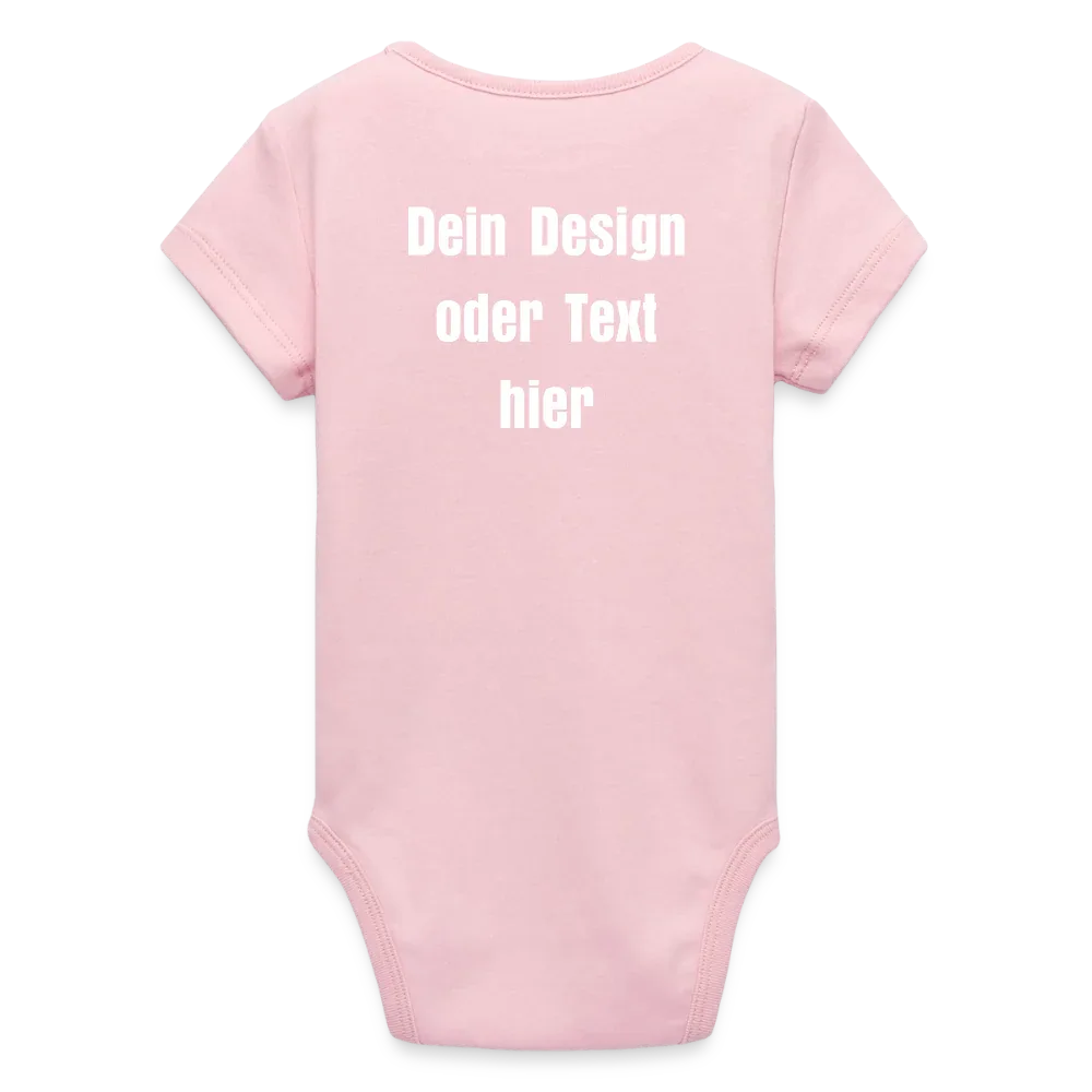 Stanley/Stella Baby Bio Kurzarm-Body - personalisierbar - Hellrosa