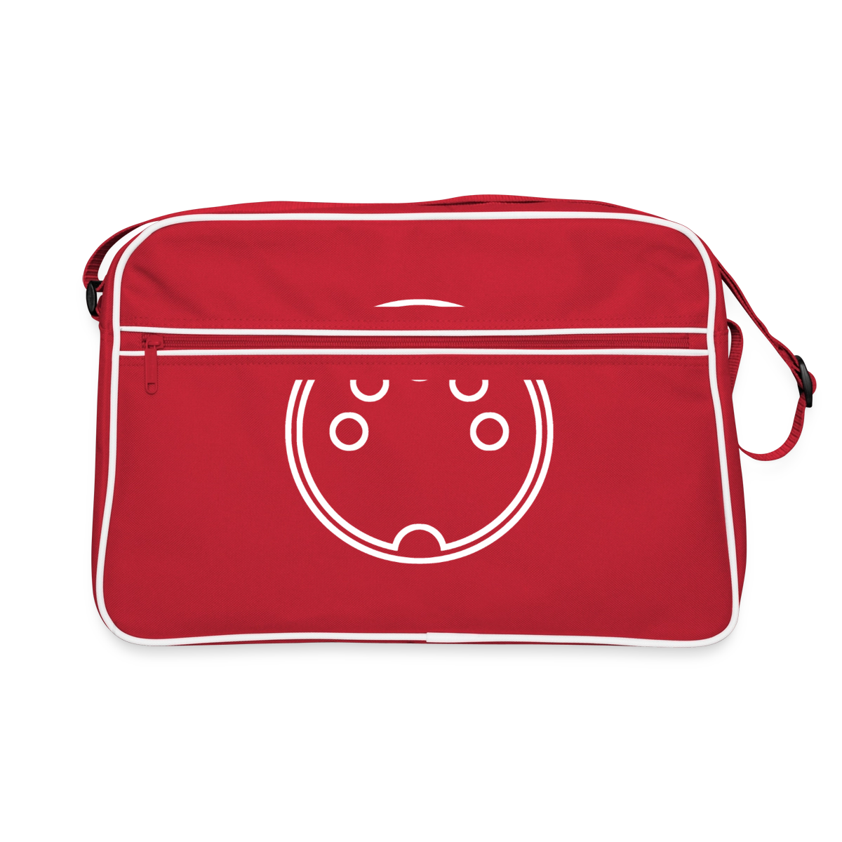 "DIN 41524" Motiv-Retro-Tasche, Farbe Rot/Weiß