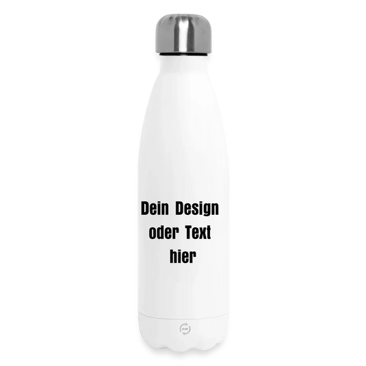 Thermosflasche 500 ml - personalisierbar - Weiß