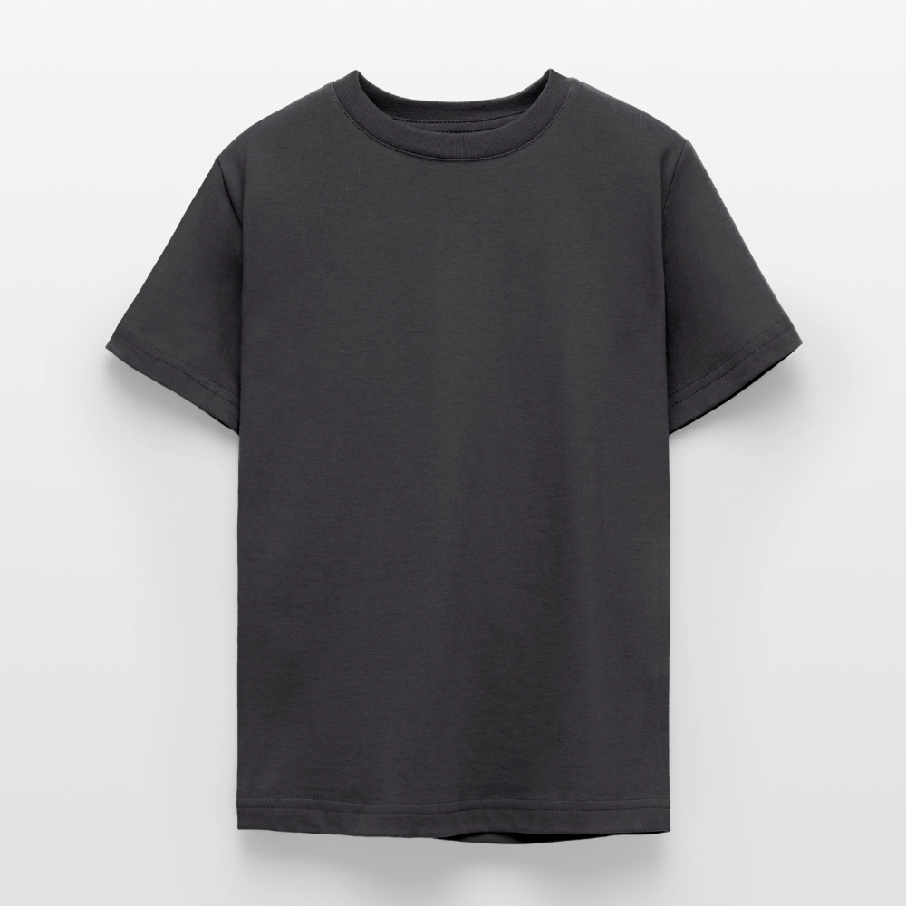 Teenager T-Shirt - personalisierbare Vorder- und Rückseite - Dunkelgrau