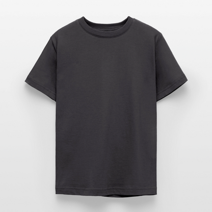 Teenager T-Shirt - personalisierbare Vorder- und Rückseite - Dunkelgrau
