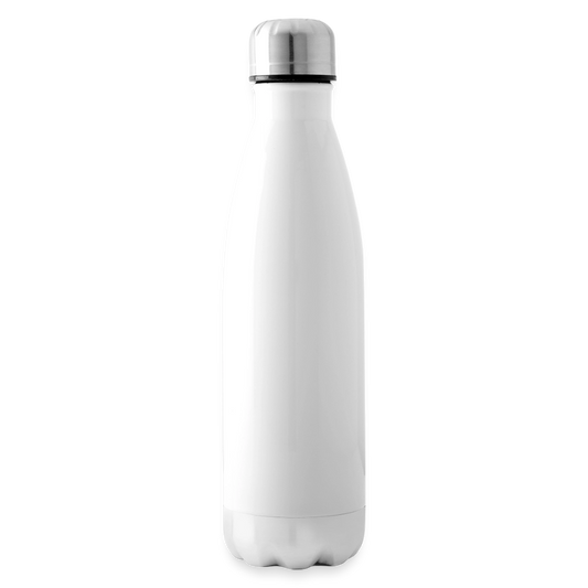Isolierflasche 500ml - personalisierbar - Weiß