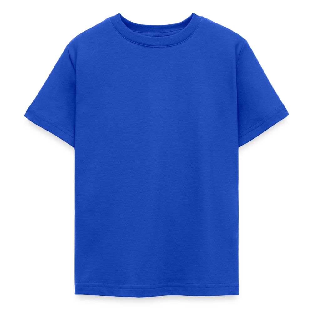 Teenager T-Shirt - personalisierbare Vorder- und Rückseite - Royalblau