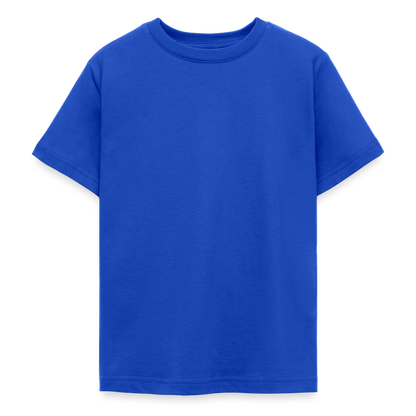 Teenager T-Shirt - personalisierbare Vorder- und Rückseite - Royalblau