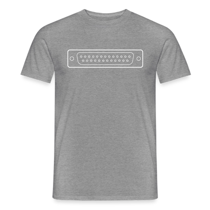 "LPT1" Motiv-T-Shirt für Männer, Farbe Graphit meliert
