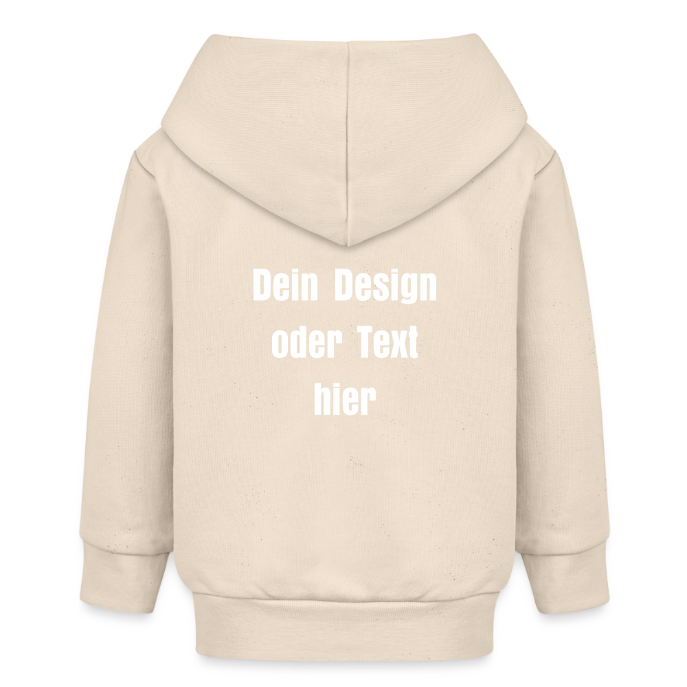 Stanley/Stella Bio Zip Hoodie BABY CONNECTOR - personalisierbar - Natur