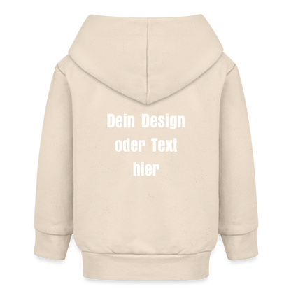 Stanley/Stella Bio Zip Hoodie BABY CONNECTOR - personalisierbar - Natur