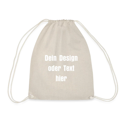 Turnbeutel - personalisierbar - Natur