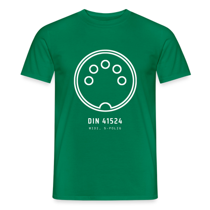 "DIN 41524, MIDI 5-polig" Motiv-T-Shirt für Männer, Farbe Kelly Green