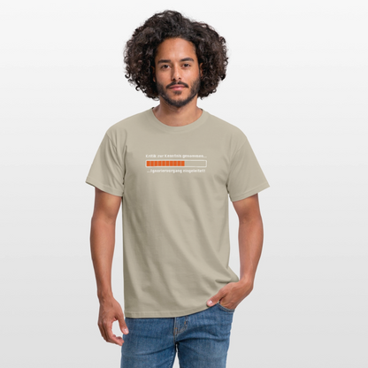 "Kritik" Motiv-T-Shirt für Männer - Sandbeige