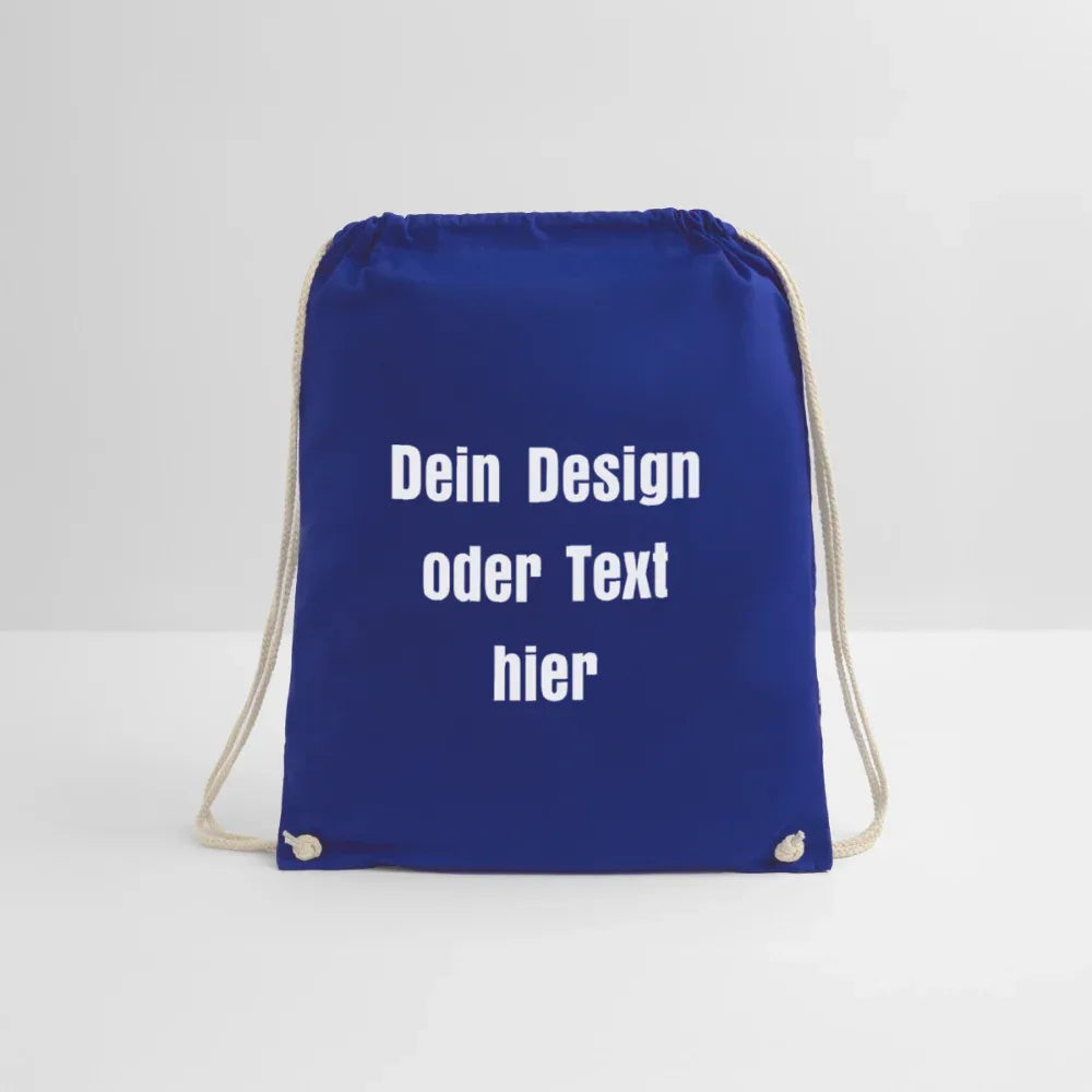 Turnbeutel - personalisierbar - Königsblau