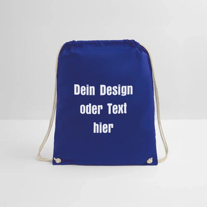 Turnbeutel - personalisierbar - Königsblau