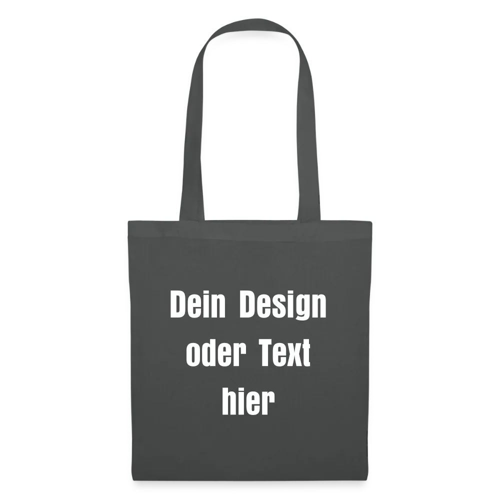 Stoffbeutel aus 100% Baumwolle - personalisierbar - Graphite