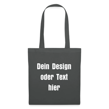 Stoffbeutel aus 100% Baumwolle - personalisierbar - Graphite