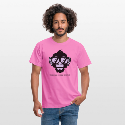 "Welcome to the Jungle" Motiv-T-Shirt für Männer - Pink