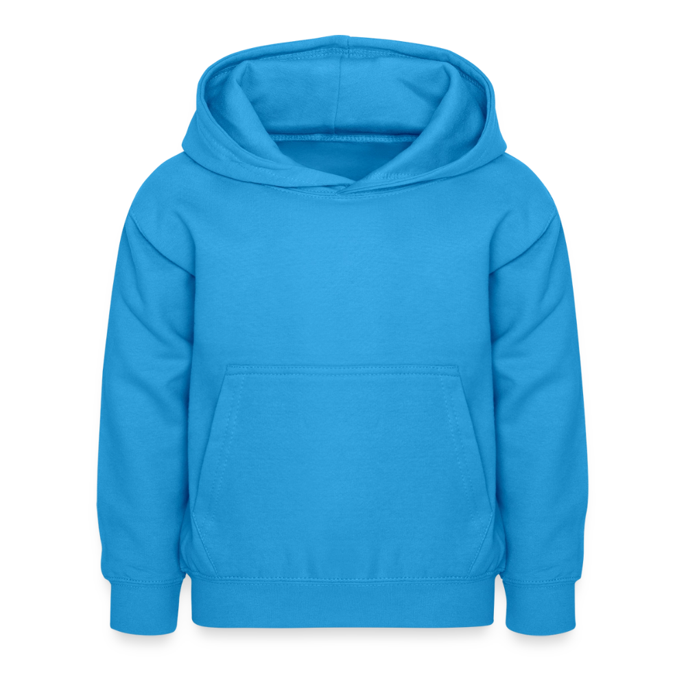 Kinder Hoodie - personalisierbare Vorder- und Rückseite - Meeresblau