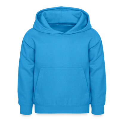 Kinder Hoodie - personalisierbare Vorder- und Rückseite - Meeresblau
