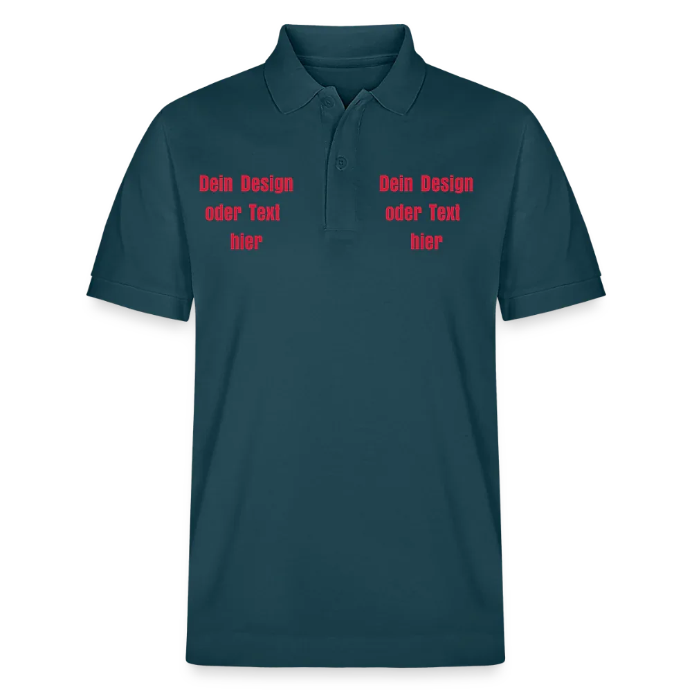 Stanley/Stella Unisex Bio-Poloshirt PREPSTER - personalisierbar - Dunkles Petrol