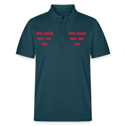 Stanley/Stella Unisex Bio-Poloshirt PREPSTER - personalisierbar - Dunkles Petrol