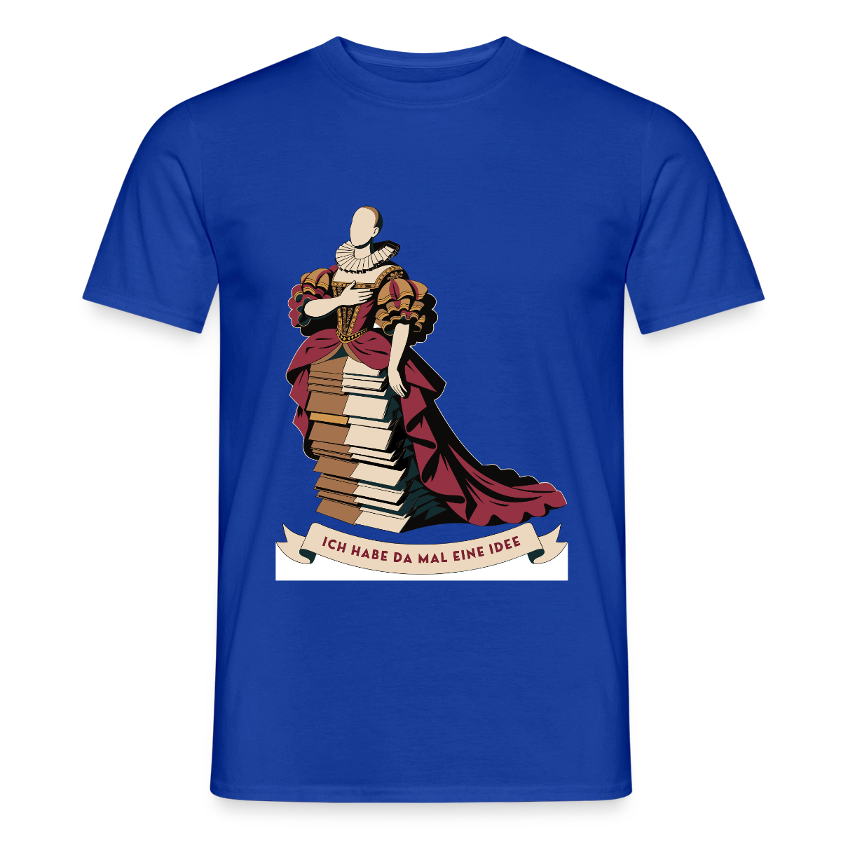 "Ich habe da mal eine Idee. Barock-Motiv" Motiv-T-Shirt für Männer, Farbe Dunkelblau