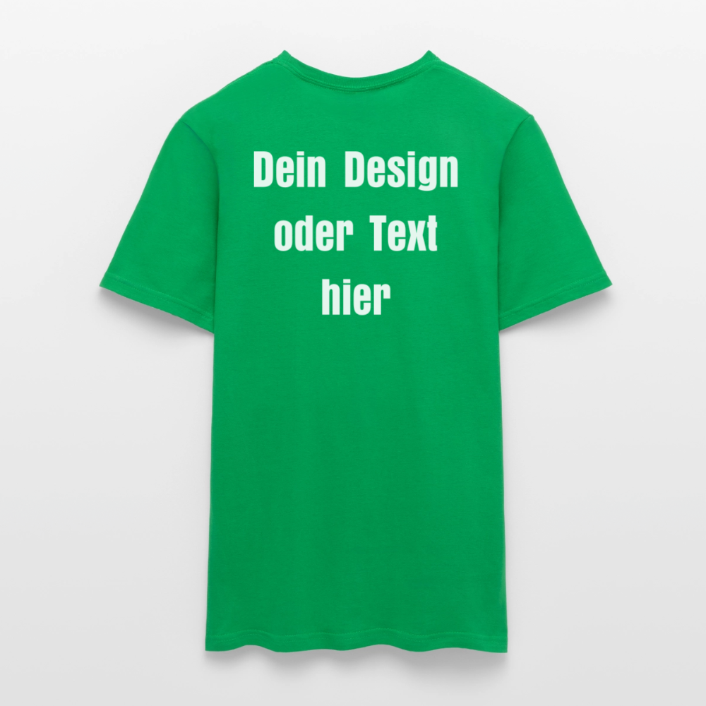 Männer T-Shirt - personalisierbare Vorder- und Rückseite - Kelly Green