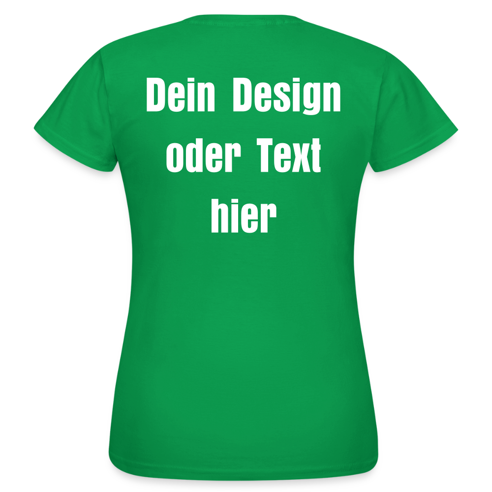 Frauen T-Shirt - personalisierbare Vorder- und Rückseite - Kelly Green