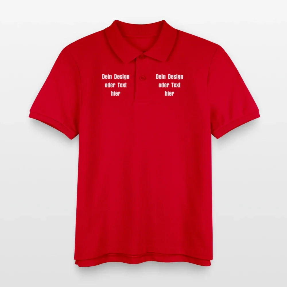Stanley/Stella Kinder Bio-Poloshirt MINI SPRINTER - personalisierbar - Rot
