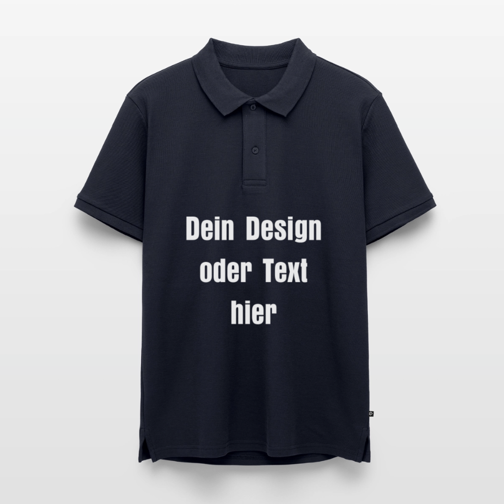 Männer Premium Bio Polo Shirt - personalisierbar - Navy