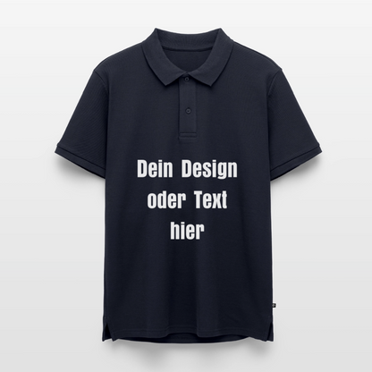 Männer Premium Bio Polo Shirt - personalisierbar - Navy