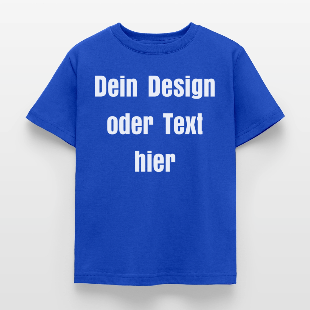 Kinder T-Shirt - personalisierbare Vorder- und Rückseite - Royalblau