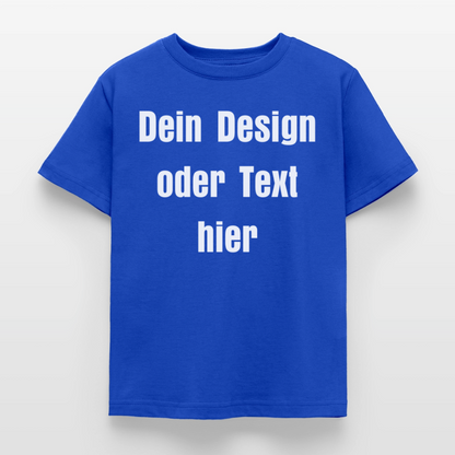 Kinder T-Shirt - personalisierbare Vorder- und Rückseite - Royalblau