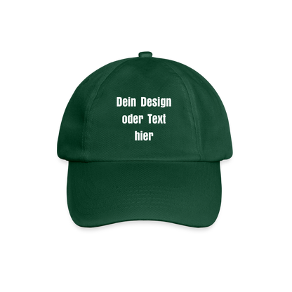 Baseballkappe - personalisierbar - Flaschengrün