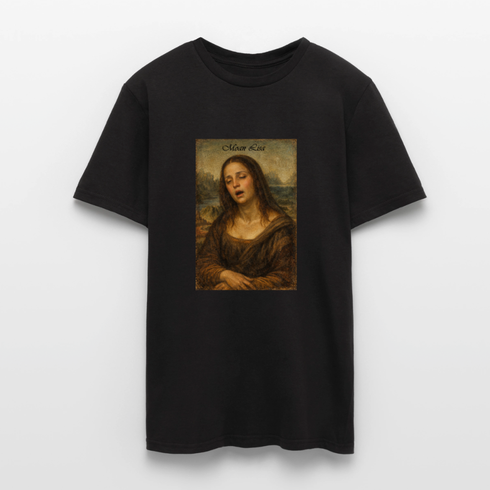 "Moan Lisa" Männer T-Shirt - Schwarz