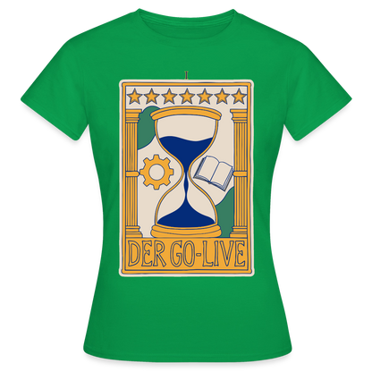 Der Go-Live. Tarot-Motiv Motiv-T-Shirt für Frauen, Farbe Kelly Green