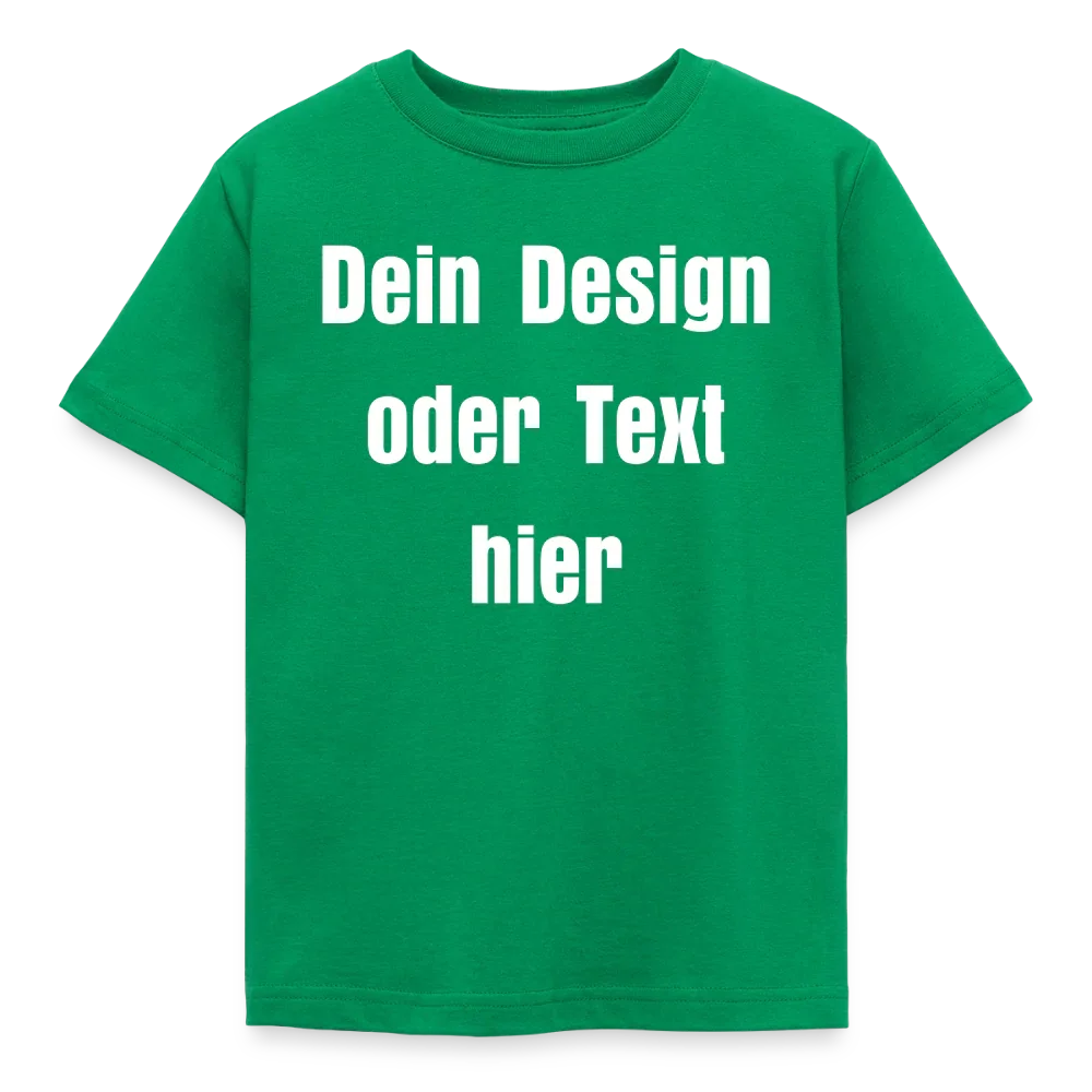 Kinder T-Shirt - personalisierbare Vorder- und Rückseite - Kelly Green