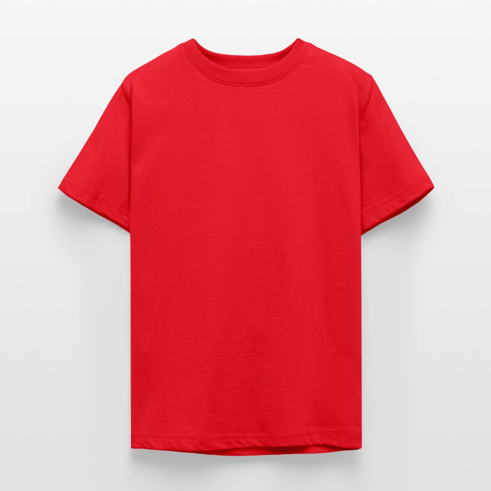 Teenager T-Shirt - personalisierbare Vorder- und Rückseite - Rot