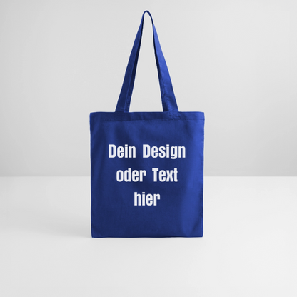 Stoffbeutel aus 100% Baumwolle - personalisierbar - Royalblau