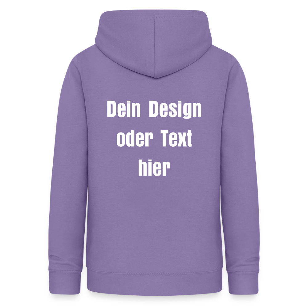 Frauen Hoodie - personalisierbare Vorder- und Rückseite - Lavendel