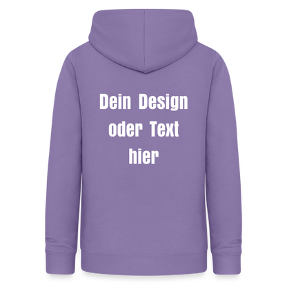 Frauen Hoodie - personalisierbare Vorder- und Rückseite - Lavendel