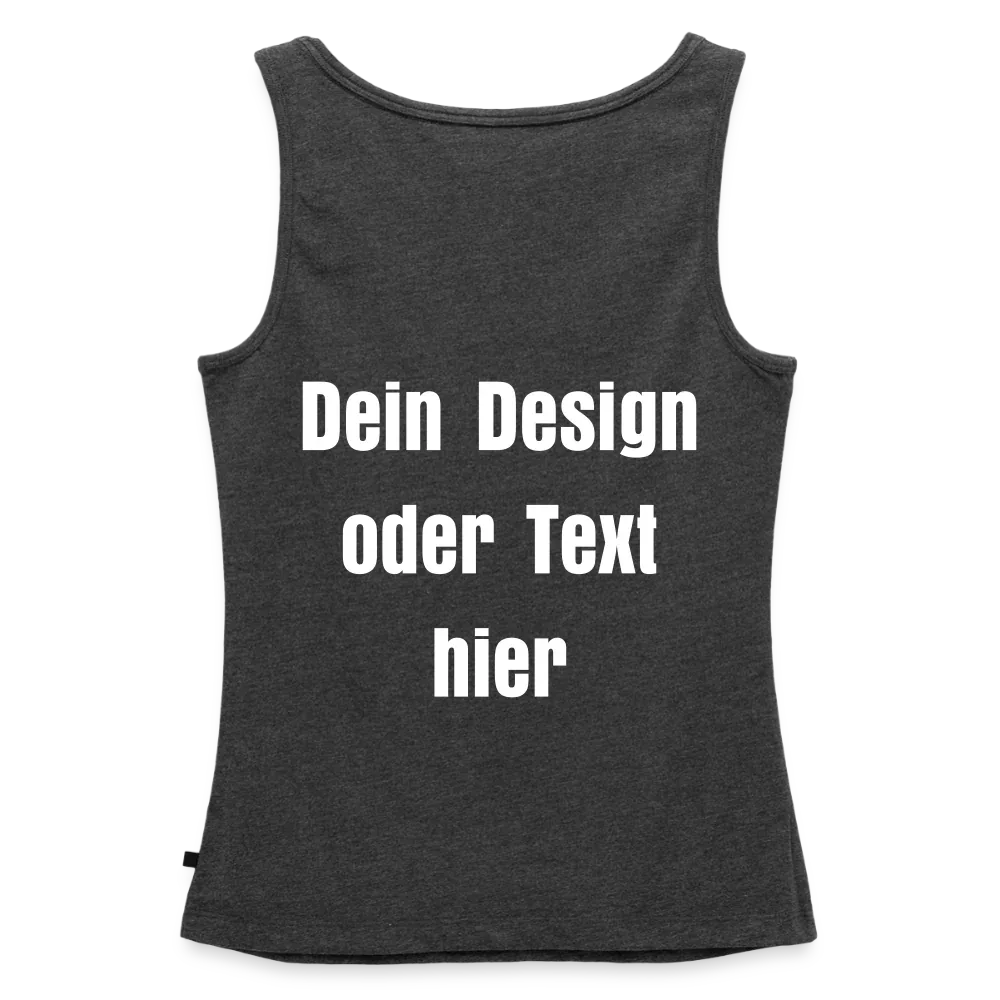 Frauen Premium Tank Top - personalisierbar - Anthrazit meliert