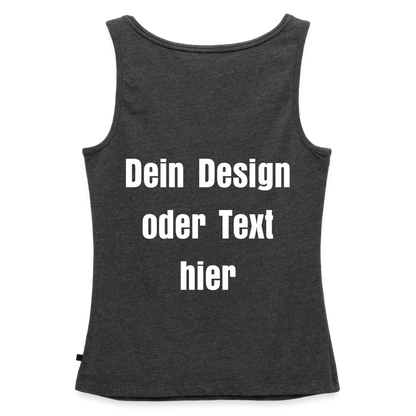 Frauen Premium Tank Top - personalisierbar - Anthrazit meliert