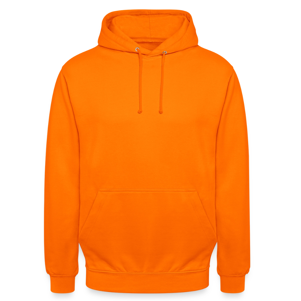 Unisex Hoodie - personalisierbare Vorder- und Rückseite - Orange