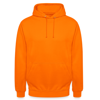 Unisex Hoodie - personalisierbare Vorder- und Rückseite - Orange