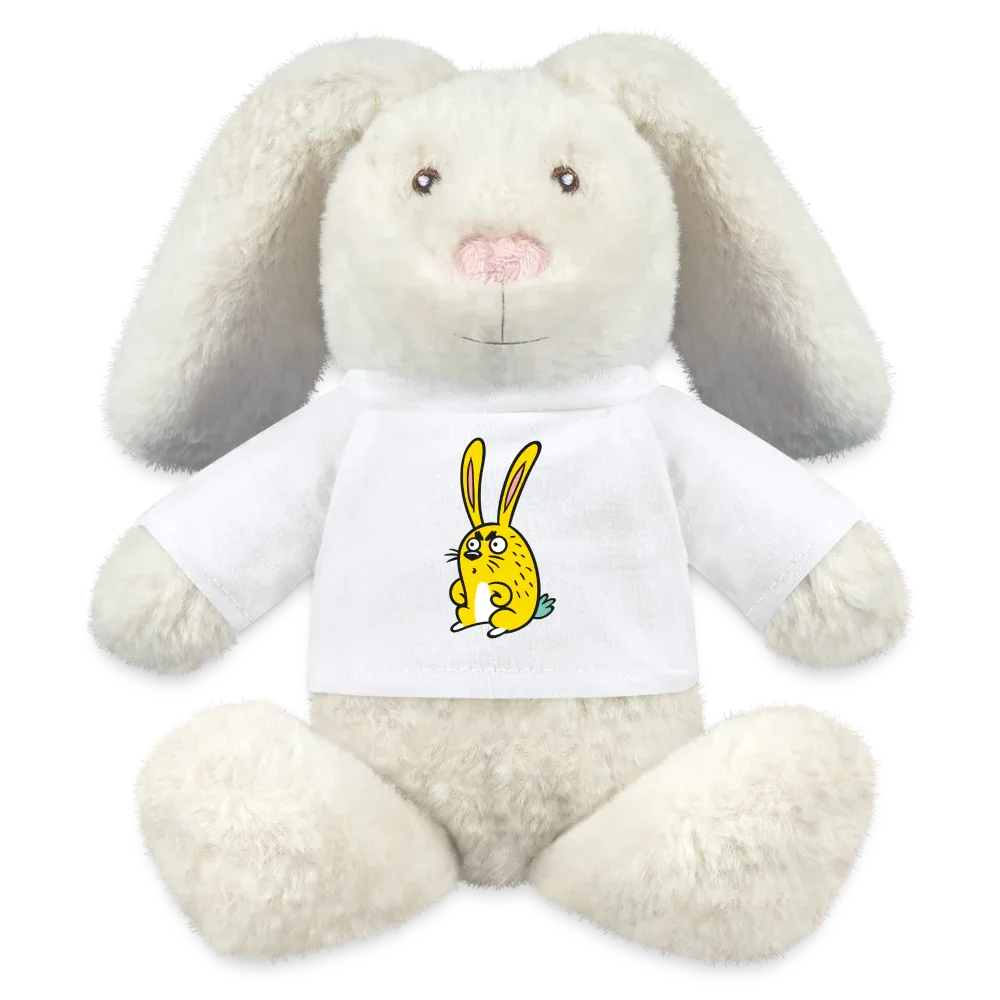 MiniFeet® RecycelHase® Creme - personalisierbar - Weiß
