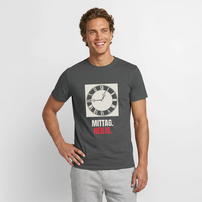 "Mittag. Heilig." Motiv-T-Shirt für Männer, Farbe Anthrazit