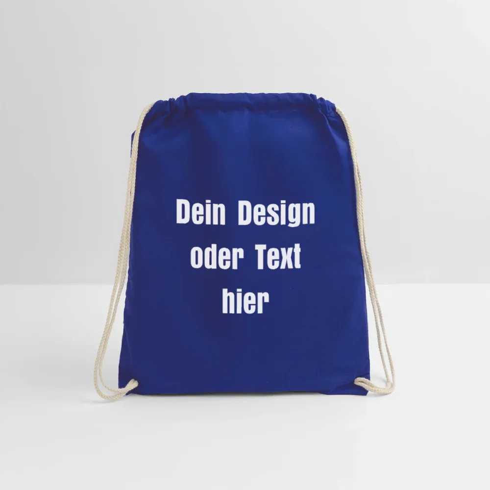 Turnbeutel - personalisierbar - Königsblau