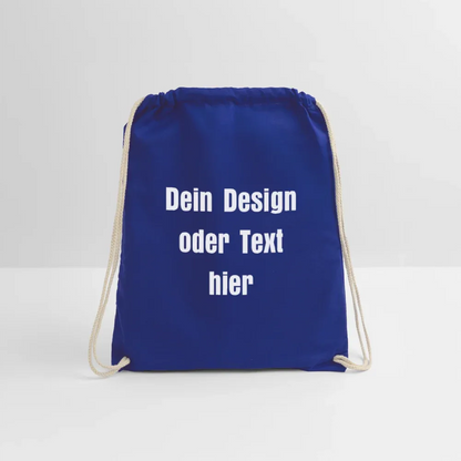 Turnbeutel - personalisierbar - Königsblau