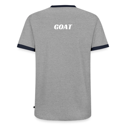 Männer T-Shirt "GOAT" - Grau/Navy 