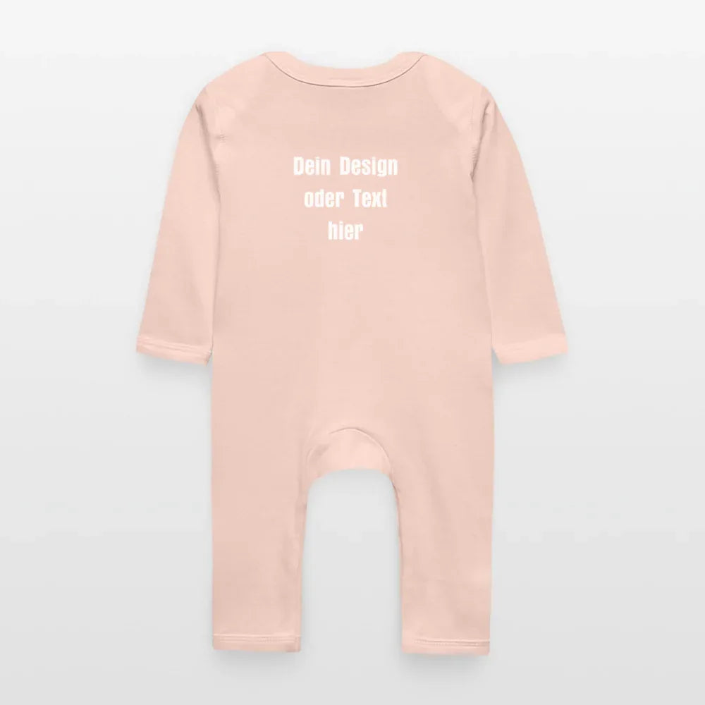 Baby Bio Strampler - personalisierbar - Kristallrosa
