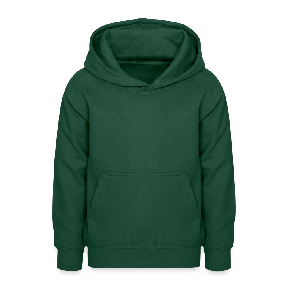 Teenager Hoodie - personalisierbare Vorder- und Rückseite - Flaschengrün